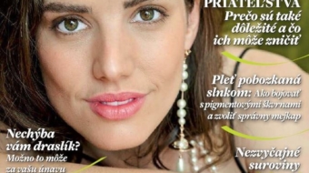 Sarah Arato s vizážou od Drahej Manželky na tituke časopisu Sme Ženy